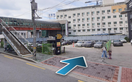 외래주차장 입구